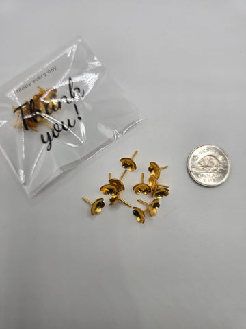 Gold plated Silver flowers pack (set of 11)-20000