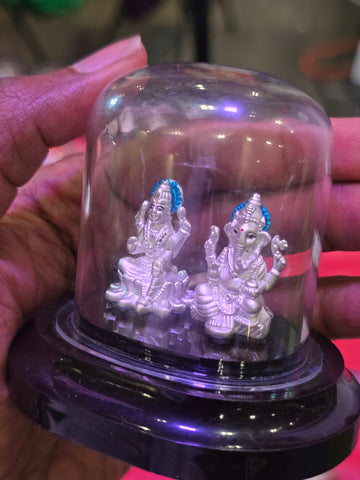 EI ganesh Lakshmi 999 silver idol-68200