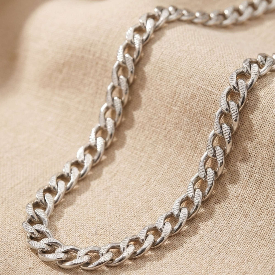925 Sterling Silver Curb Link Chain Necklace - Solid Silver Men's Jewelry Men Chains 542-321000