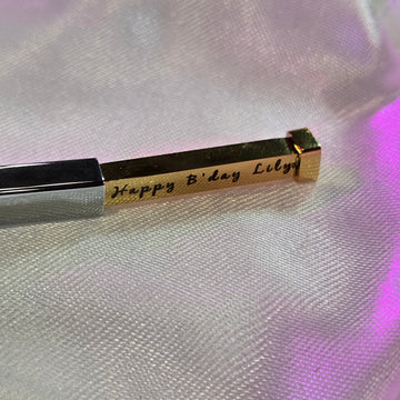 Personalized 3D Bar Necklace - Custom Engraved 18K Gold Finish - Water-proof & Anti-tarnish - PJ44
