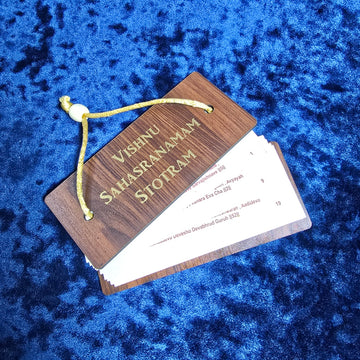 Vishnu Sahasranamam Stotram – Set of 2 - Wooden Cover Prayer Book
