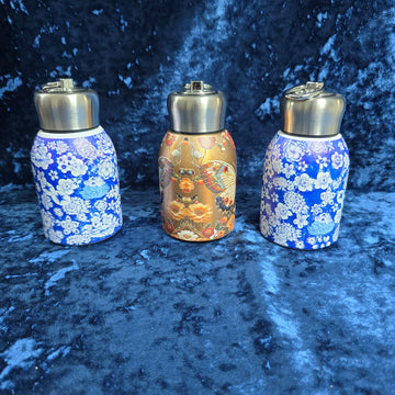 Printed Stainless Steel Flask - Assorted Colors