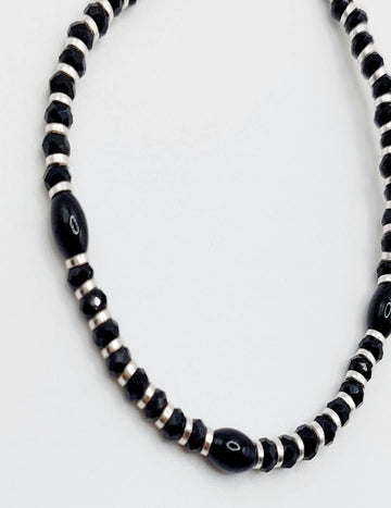 3 Ellipse Bead Black Beads