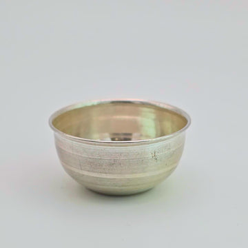 Real Silver Small Puja Bowl - Polished Silver Vati for Rituals & Gifting - Naivedhyam bowl - 54000
