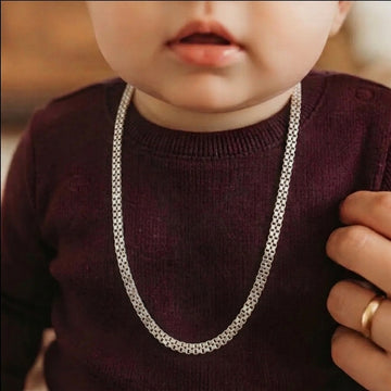 Elegant 925 Sterling Silver Box Chain for Women & Kids-996-5-3