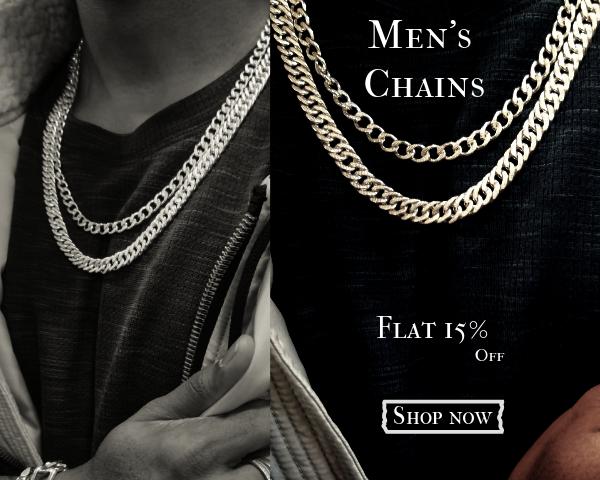 Mens Chains Mobile Banner With Shop Now