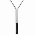 Custom Engraved Vertical 3D Bar Necklace in Gold and Silver Stainless Steel, Water-proof and Hypoallergenic Personalized Jewelry for Couples and New Parents