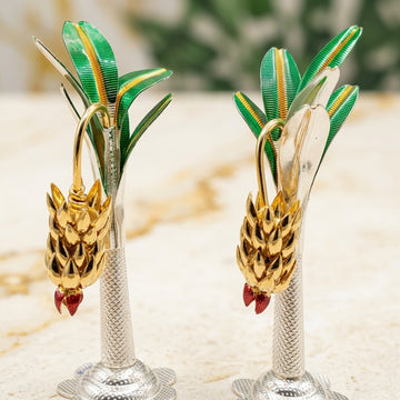 Handcrafted Silver Banana Tree for Puja Rituals-623000
