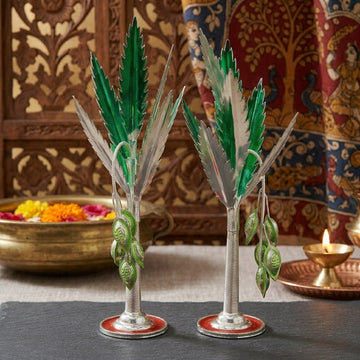 Handcrafted Silver Coconut Tree for Pooja – Ideal for Rituals and Gifting-1452000