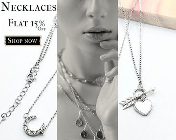 Womens Necklaces Mobile Banner With Shop Now