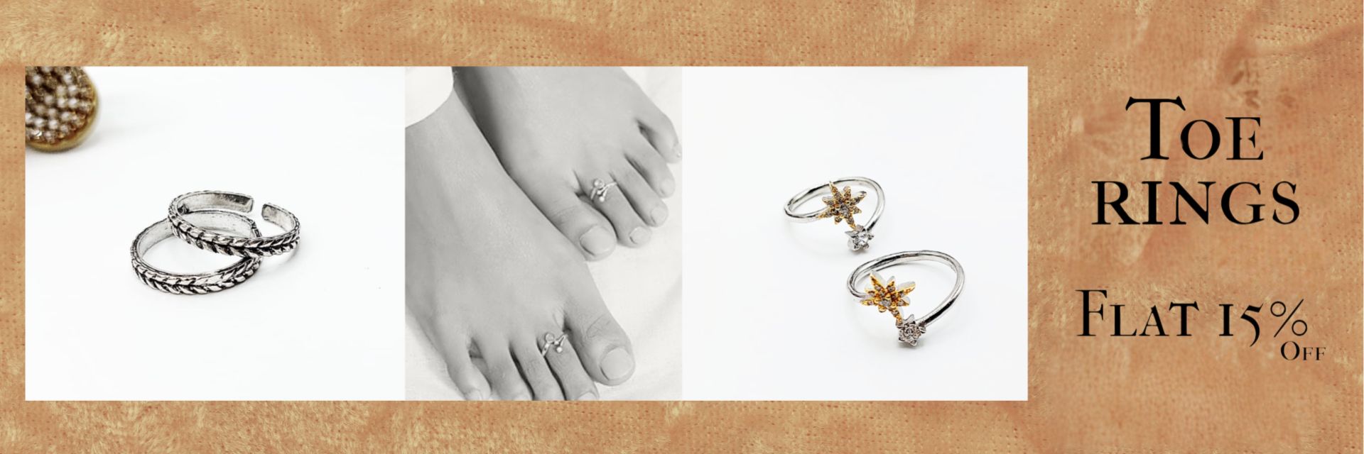 Womens Toe Rings Desktop Banner