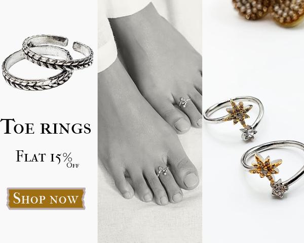 Womens Toe Rings Mobile Banner With Shop Now