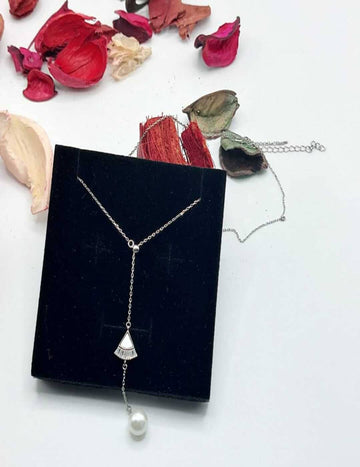 Adjustable Single Pearl Dainty S925 Silver Necklace