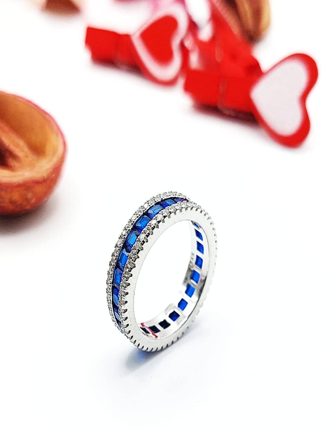 Blue Stone Band Ring