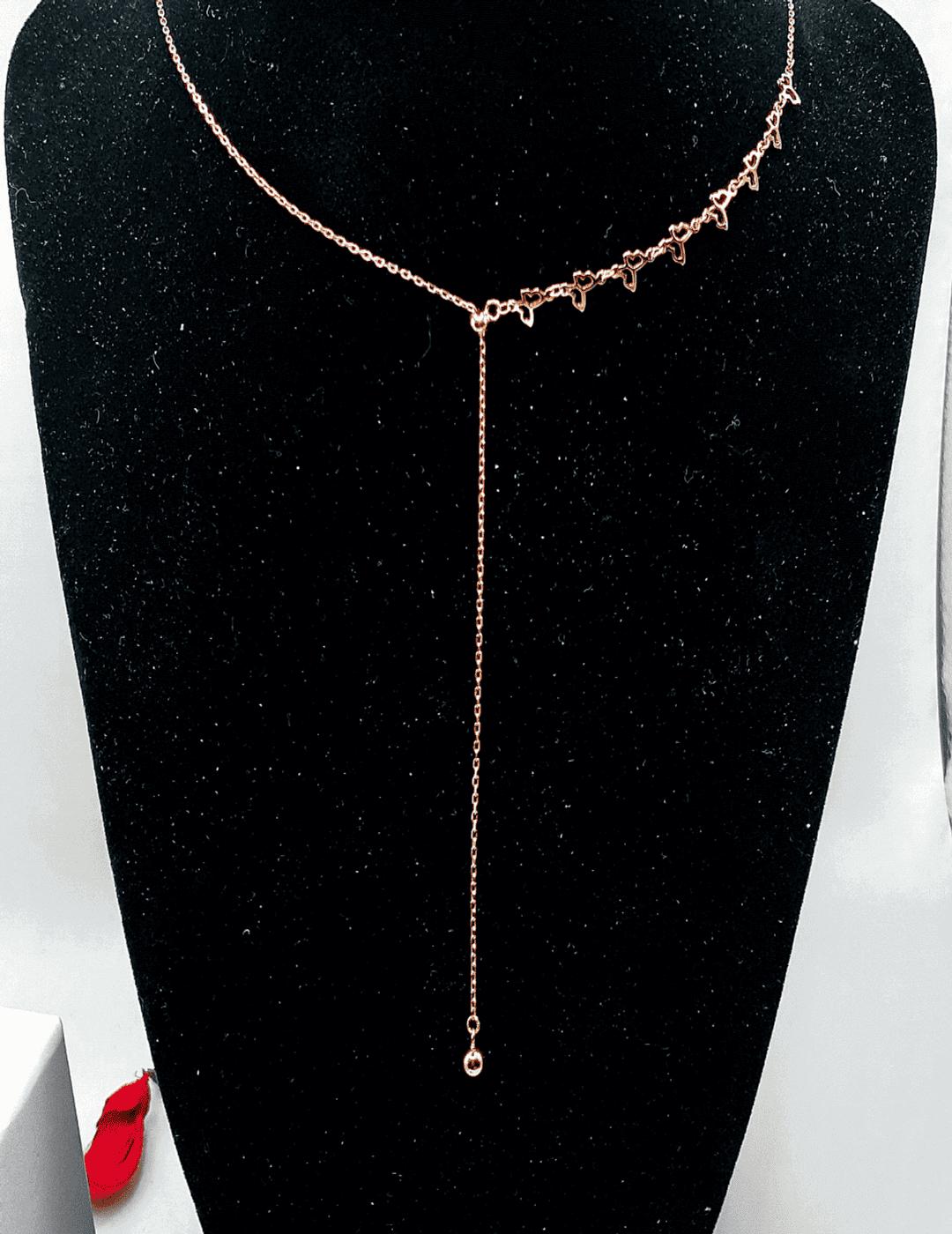 Butterfly Series - Adjustable Rose Gold - Chokar - Long Necklace S925 Silver Necklace