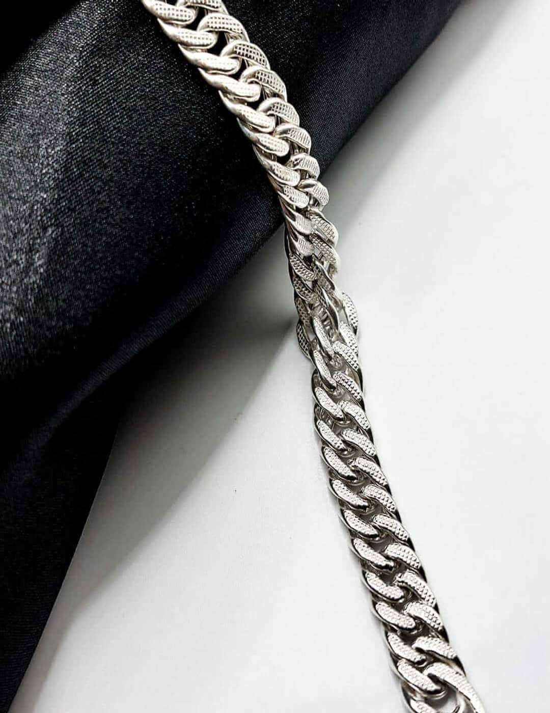 Cuban Link Close Links S925 Silver Men Chain