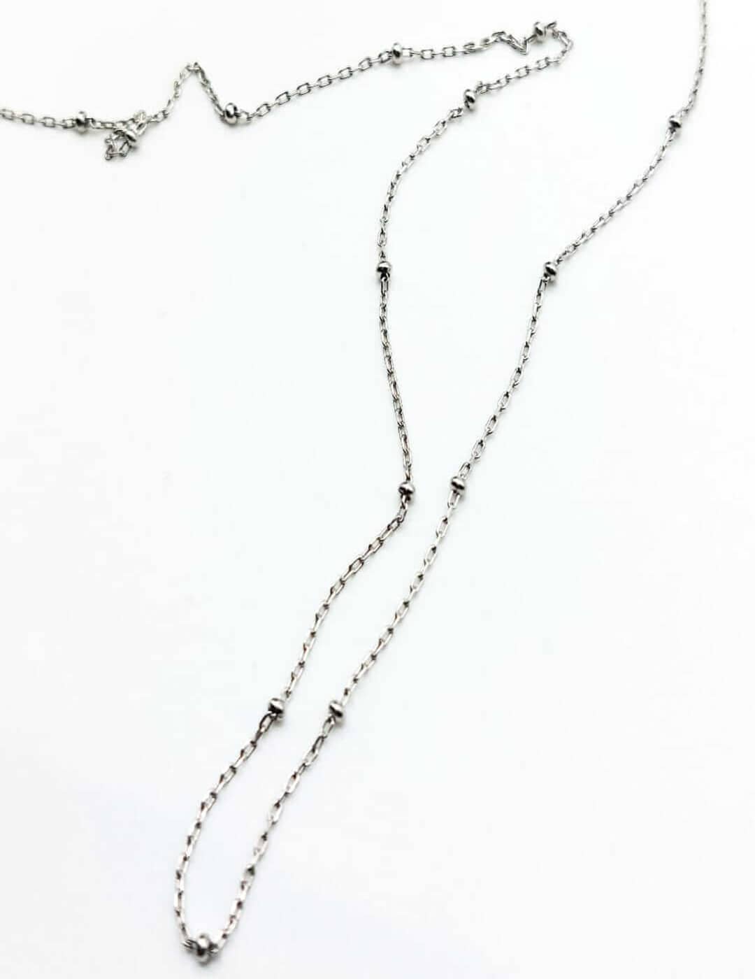 Dainty Bead Necklace S925 Silvernecklace