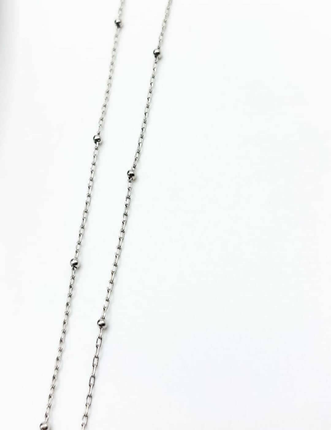 Dainty Bead Necklace S925 Silvernecklace