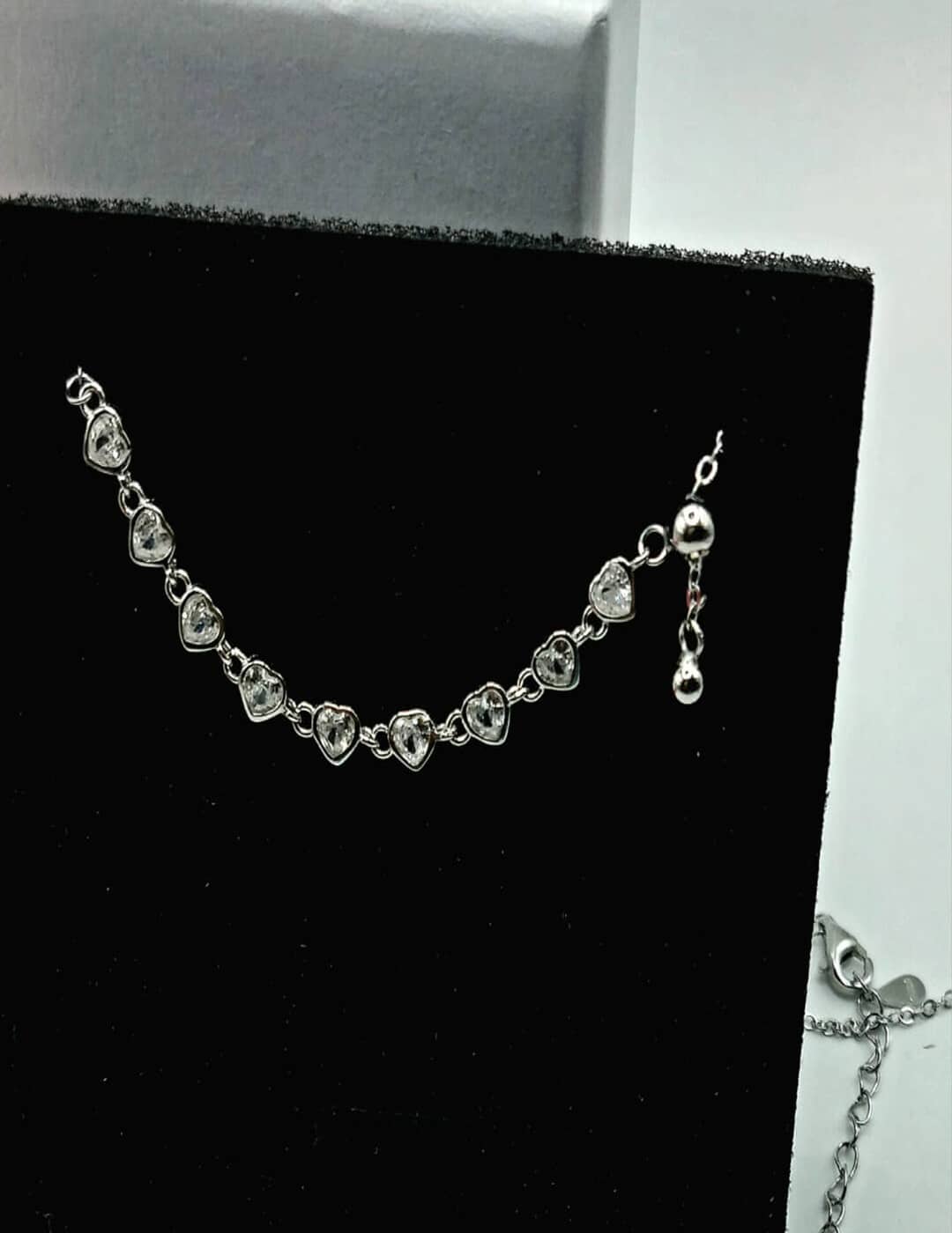 Dainty Black Charms S925 Silver Necklace