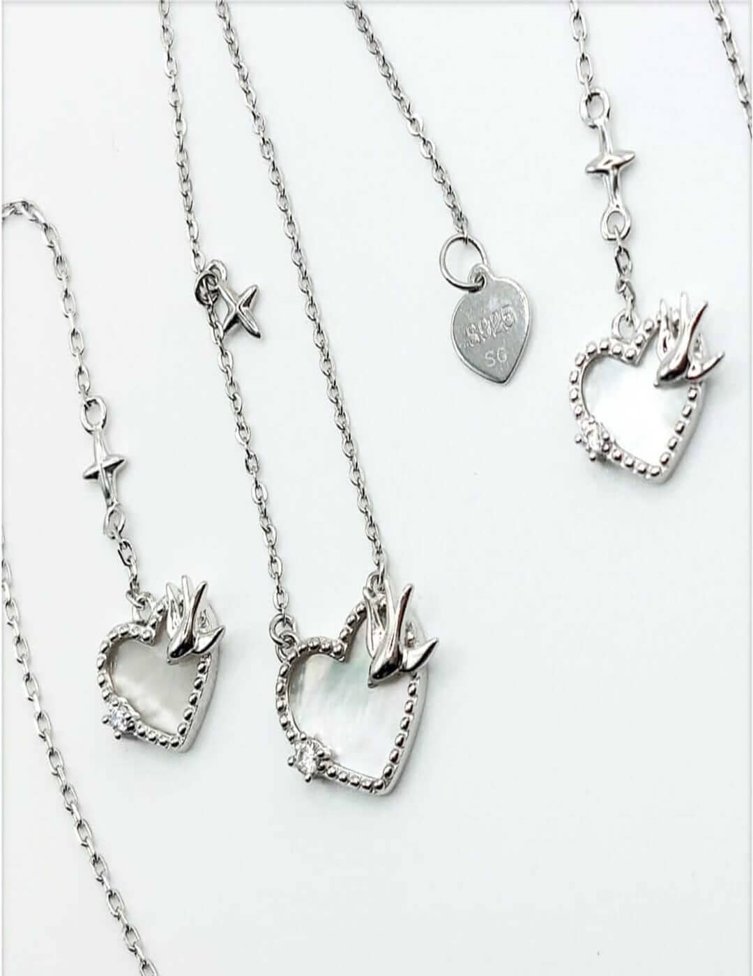 Dolphin Heart Pendant Set