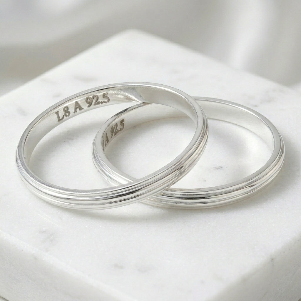 Pure 925 Silver Baby Kada Bracelet Pair - Timeless Gift-1037-22-8