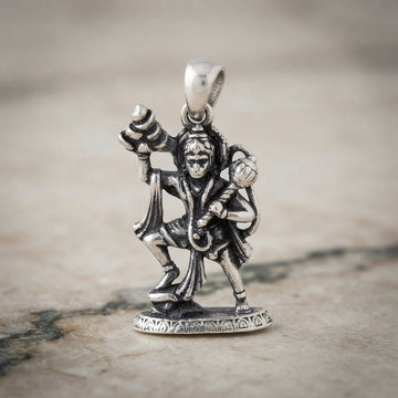 Sterling Silver Hanuman Pendant - Divine Strength-1276-4-3