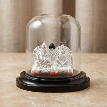 999 Silver Kubera Lakshmi Idol for Car & Home Mandir-9-36