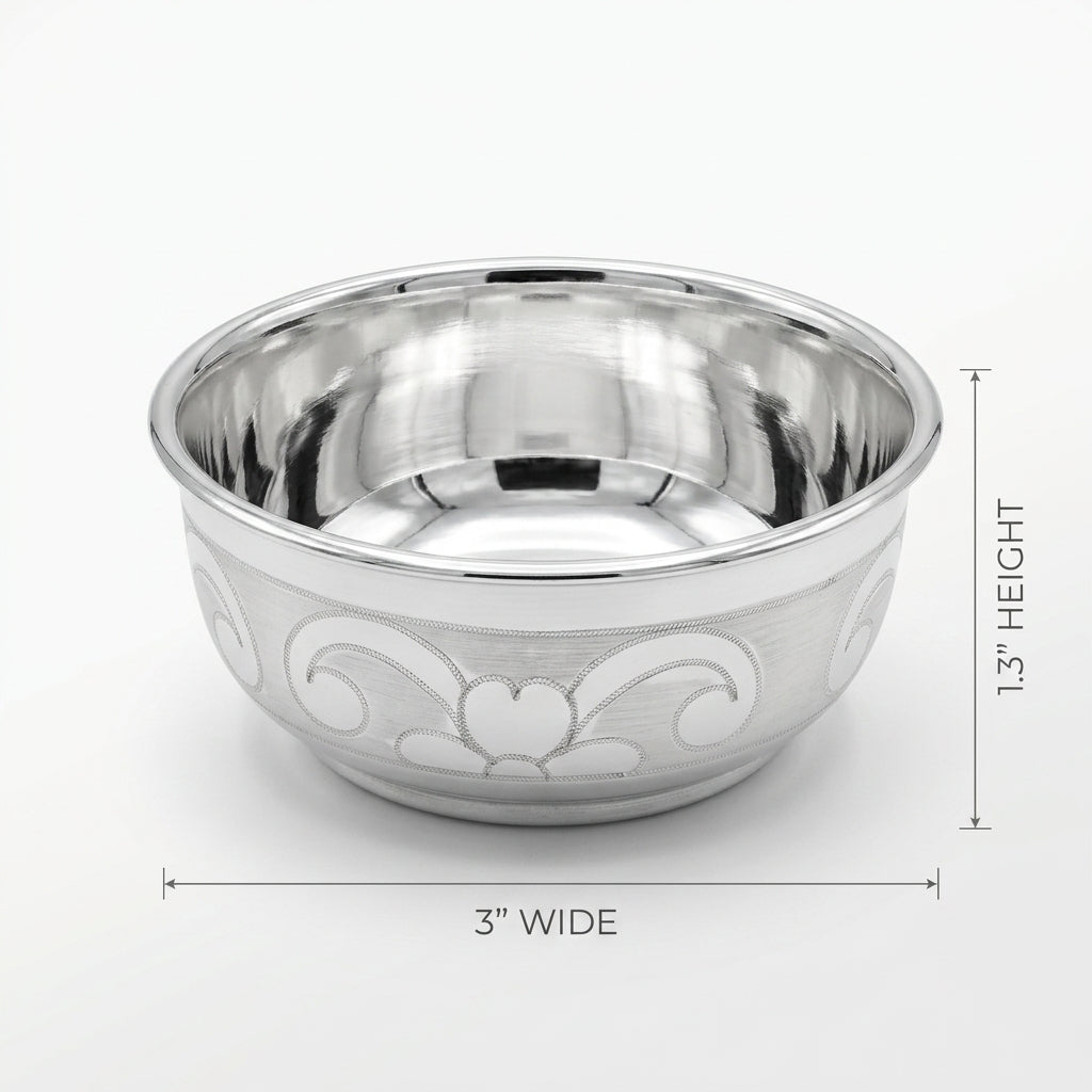 Auspicious Real Silver Baby Bowl | Prasad Offering-1046-28-3