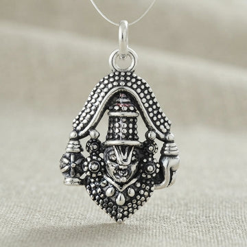Divine Balaji Silver Pendant - 925 Sterling-1282-3-1