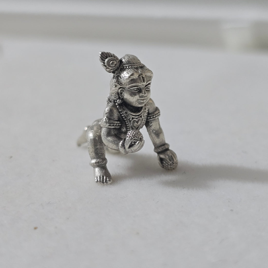 Antique Silver Bal Gopal Idol | Laddu Gopal Pooja Article-503-5-0