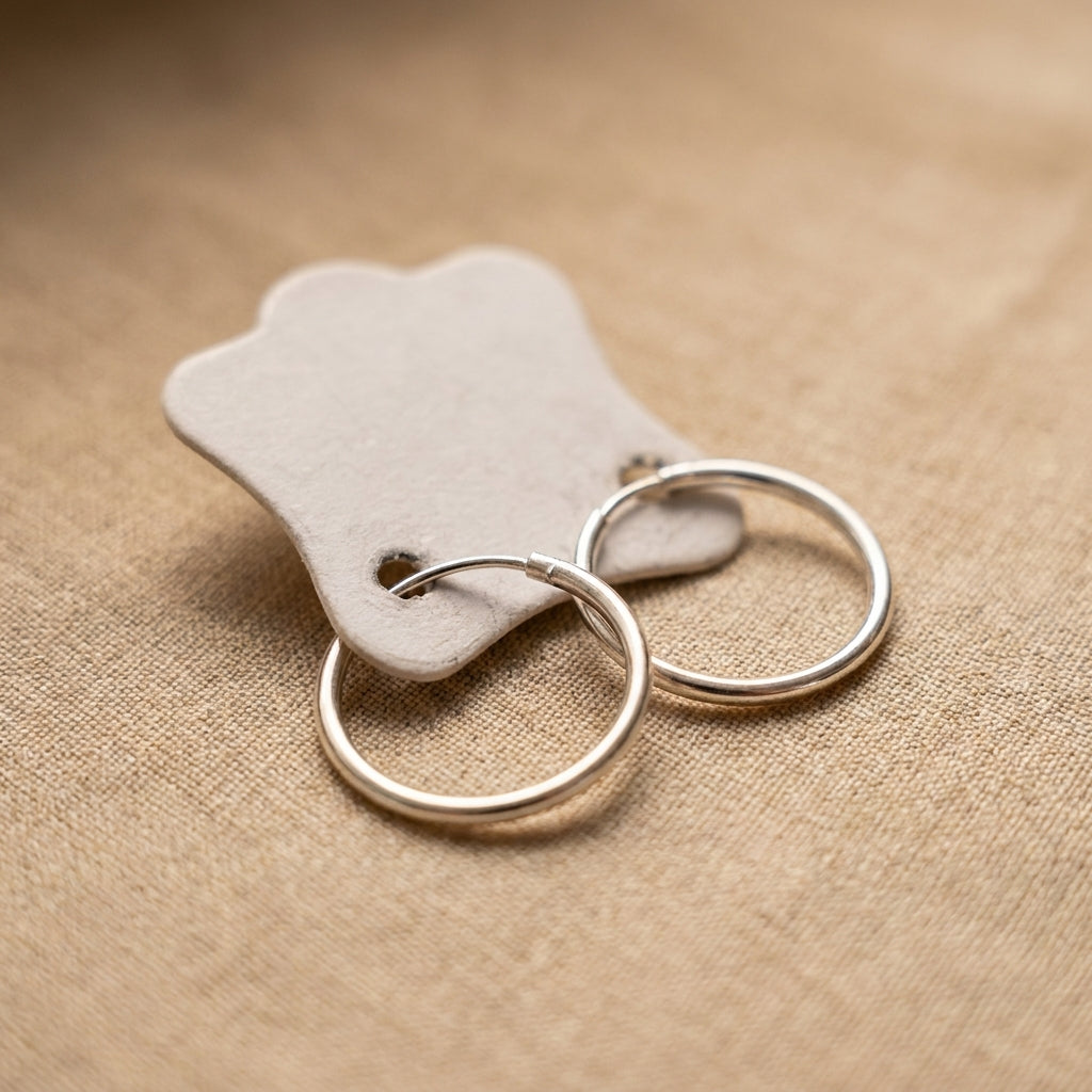 Simple Sterling Silver Hoop Earrings | Daily Wear-433-0-6