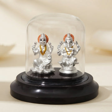 999 Pure Silver Lakshmi Ganesh Idol | Pooja & Gifting-1198-7-6