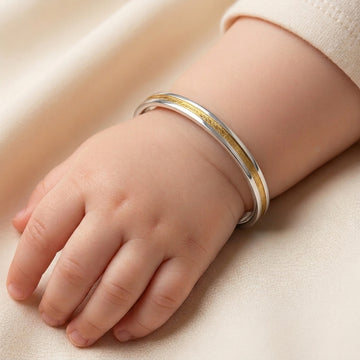 Pure Silver Kids Kada | Baby Bangle-1125-8-4