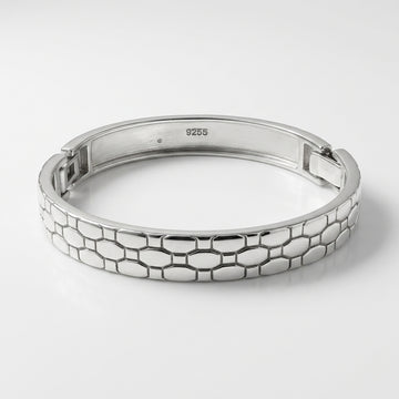 925 Sterling Silver Baby Kada Bracelet - Adjustable Design-1128-11-8