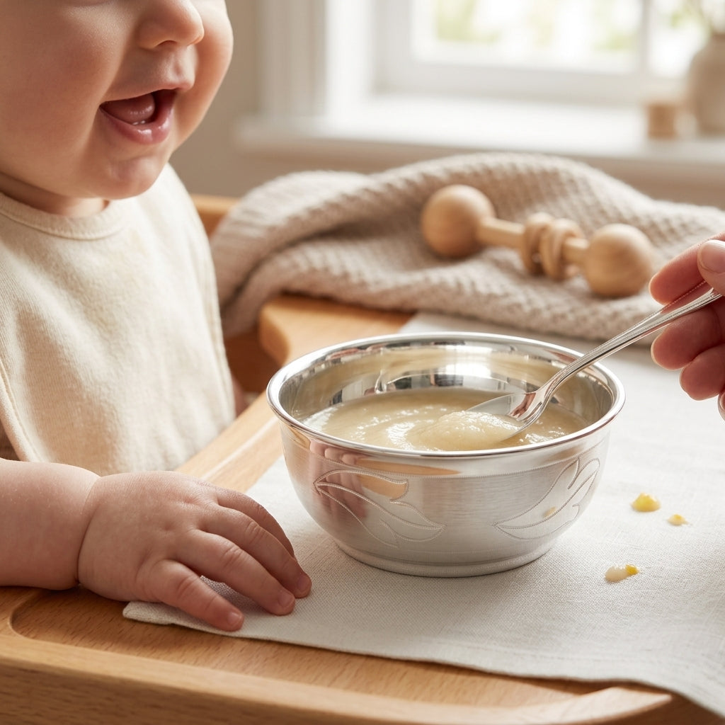 Auspicious Real Silver Baby Bowl | Prasad & Gift-1047-31-3