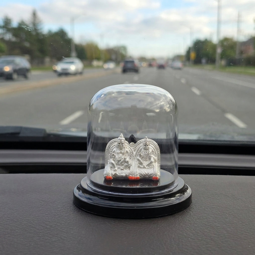 999 Silver Kubera Lakshmi Idol for Car & Home Mandir-9-36