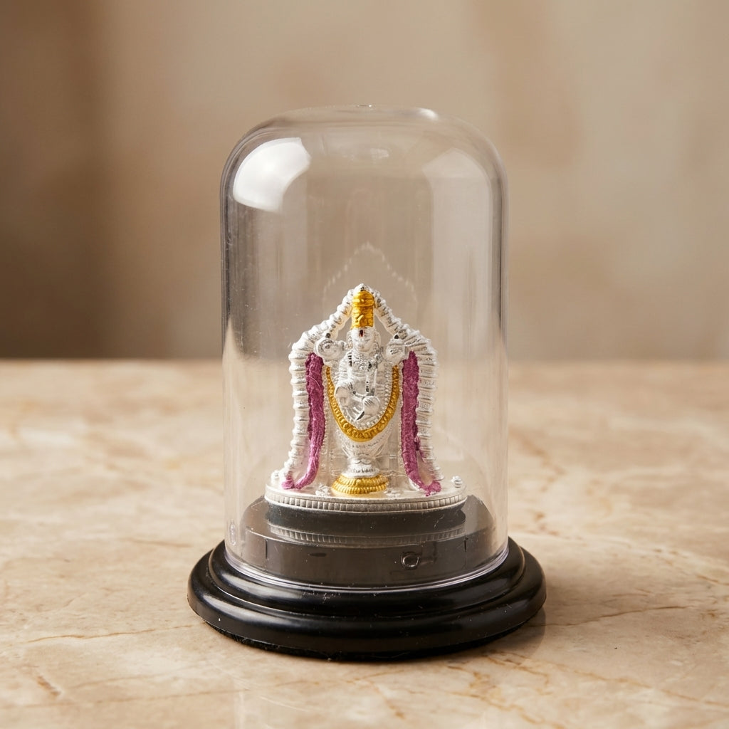 999 silver Venkateswara Idol for Car & Home Mandir-32800