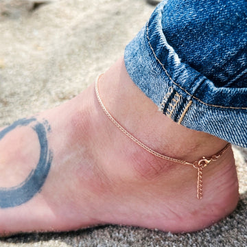 Chic 925 Sterling Silver Anklet for Her -1062-1-8