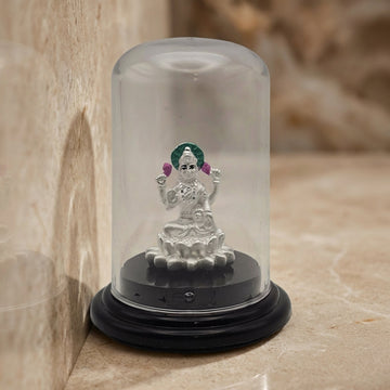 999 silver Lakshmi Idol for Car & Home - Pure Silver Gift-500