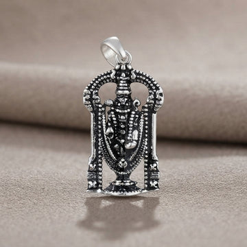 Lord Balaji Silver Pendant - Divine Grace & Style-1287-3-0