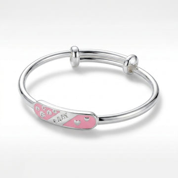 Adorable 925 Silver Baby Kada Bracelet Pair | Adjustable-1007-11-4