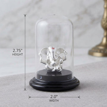 Auspicious 999 Silver Ganesh Idol for Car & Home-1215-3-80