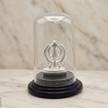 999 silver Khanda Symbol for Car Dashboard & Pooja-3500