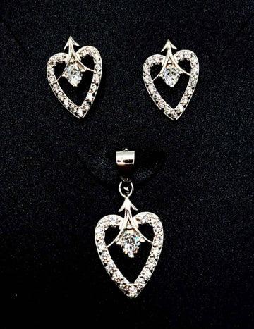 Everyday Heart S925 Silver Pendant Set