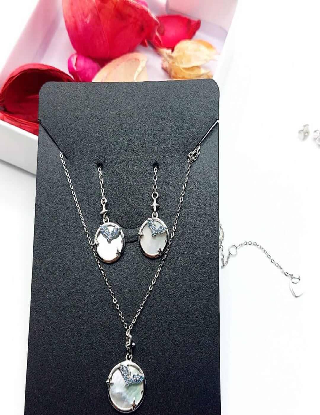 Flying Bird Luxury Finish S925 Silver Necklace Set