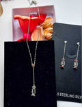 I Luv Hangings S925 Silver Necklace Set