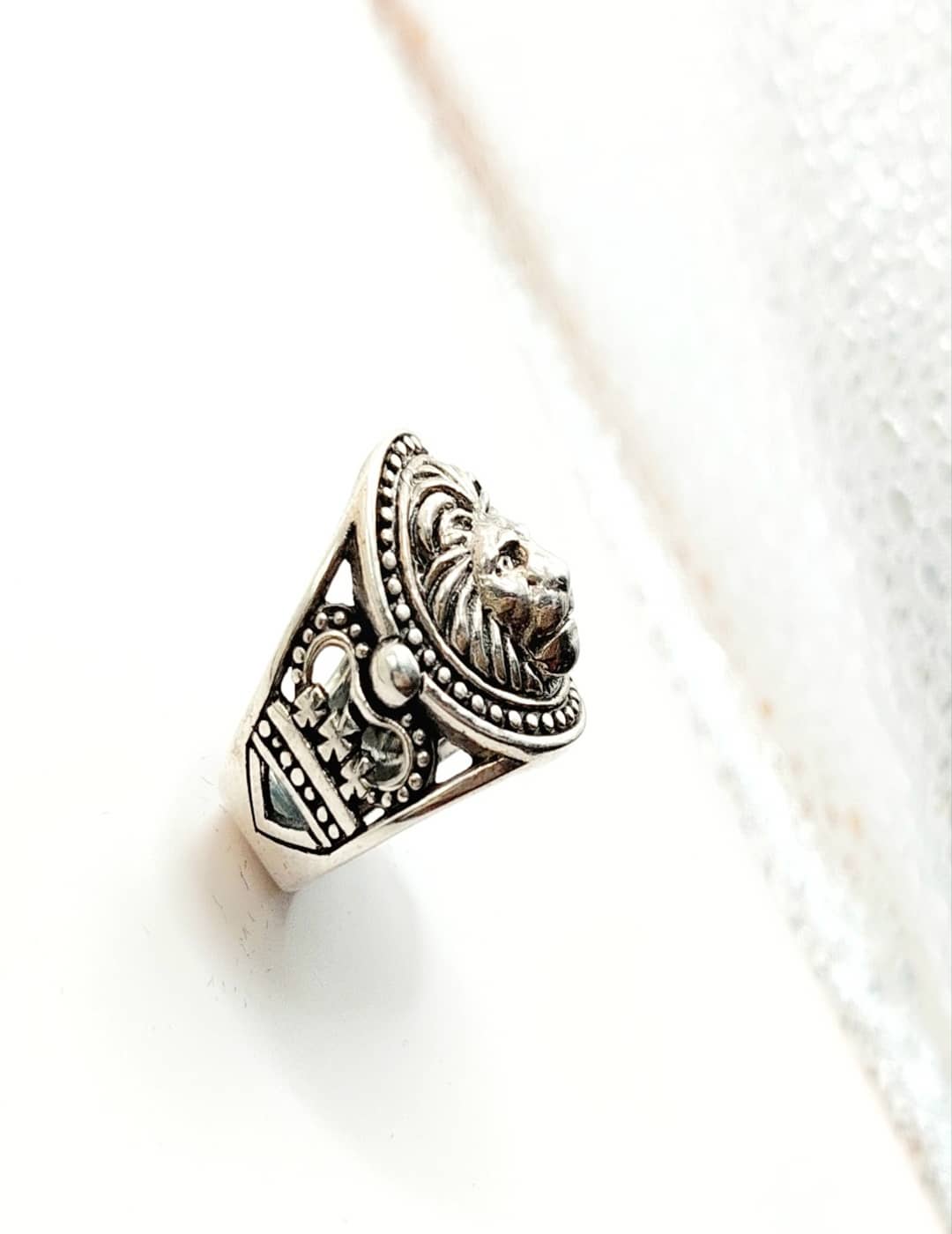 Lion Ring S925 Silver Men Ring