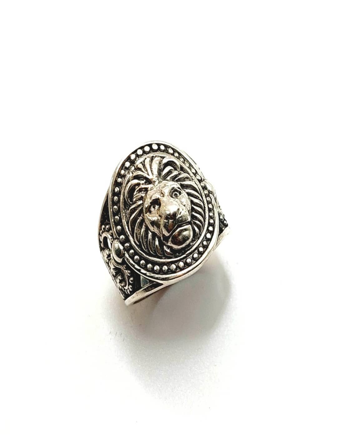 Lion Ring S925 Silver Men Ring