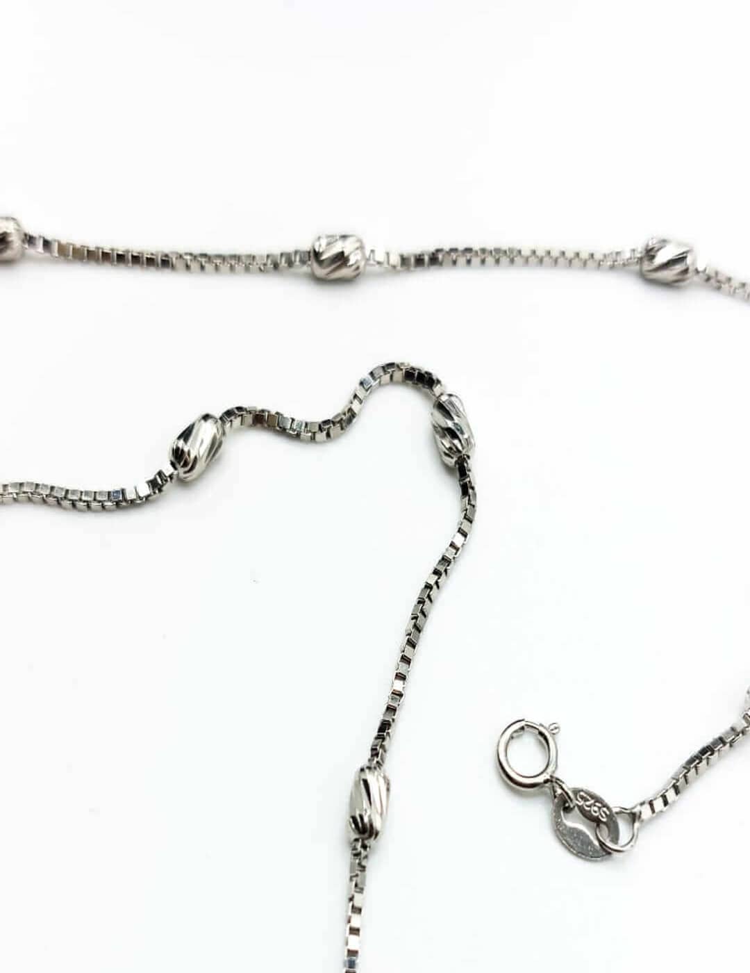 Long Single Bead S925 Silvernecklace