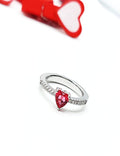 Red Heart Dainty Ring